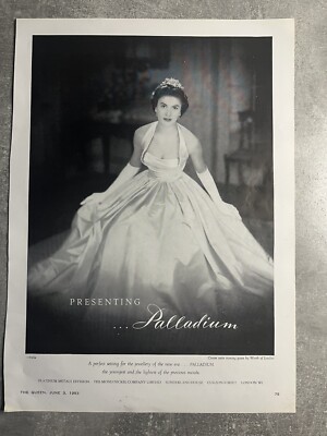 Palladium - Mond Nickel Company - Vintage Werbung - Original Reklame - 1953