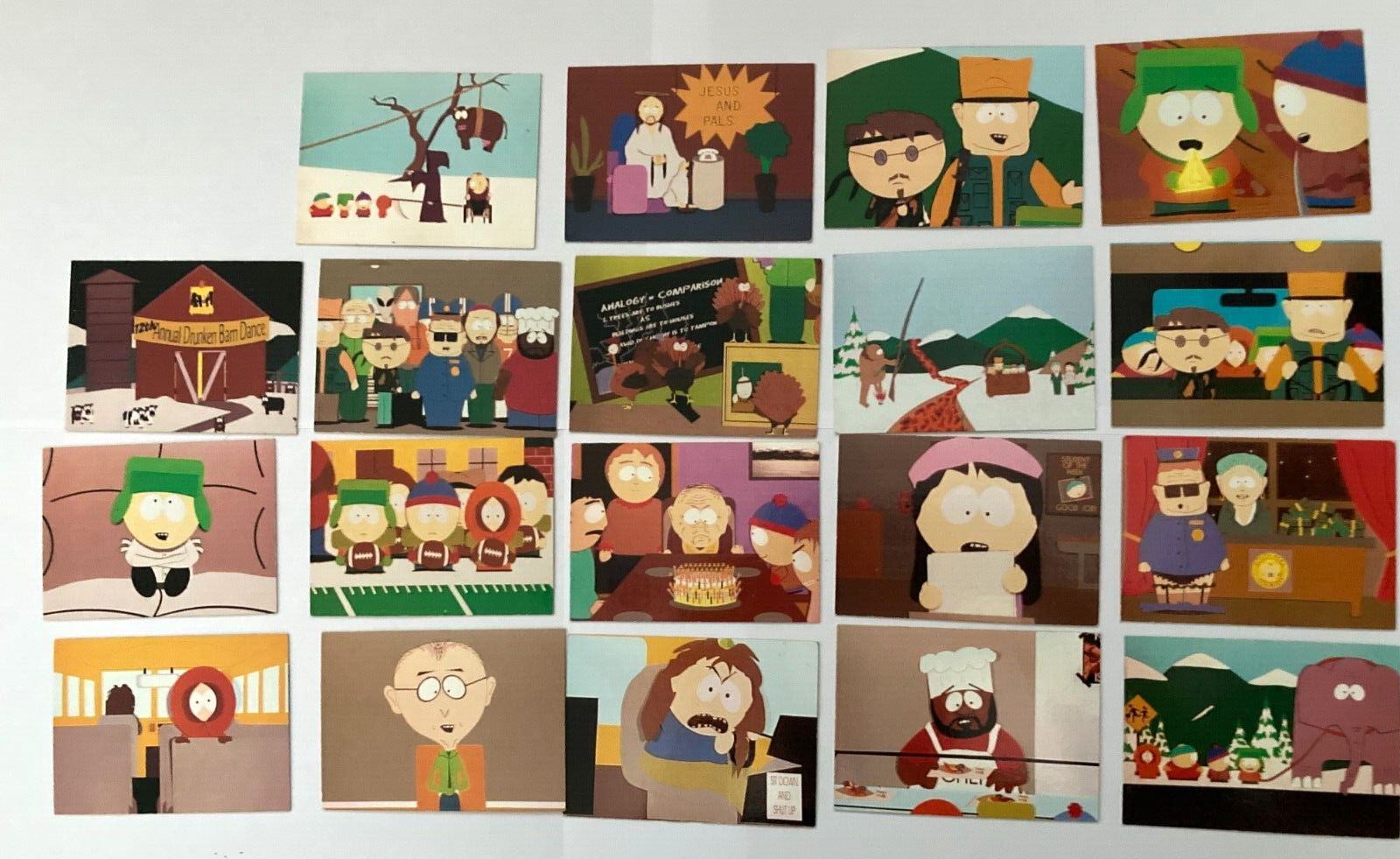 South Park Trading Cards 1998 - Set 19 cards