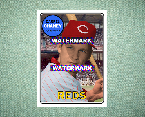 Darrel Chaney Cincinnati Reds 1969 Style Custom Baseball Art Card | eBay