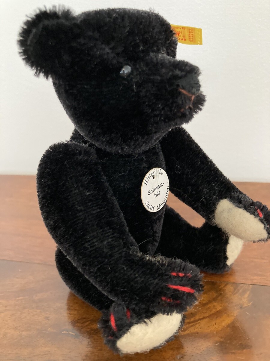 Steiff 420160 Teddybär Club Edition 1999 schwarz 35 cm Mohair