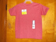 NEW BOY'S FRUIT OF THE LOOM VERMILLION COLOR S/S CREW NECK SLEEVE T' SHIRT