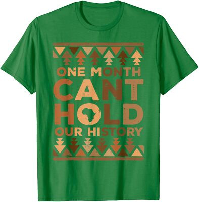 One Month Cant Hold Our History Black African Gift Unisex T-Shirt