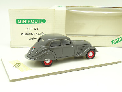 Miniroute SVM Peugeot 402 B Légère Grise 1/43 – Miniature Collection, Occasion