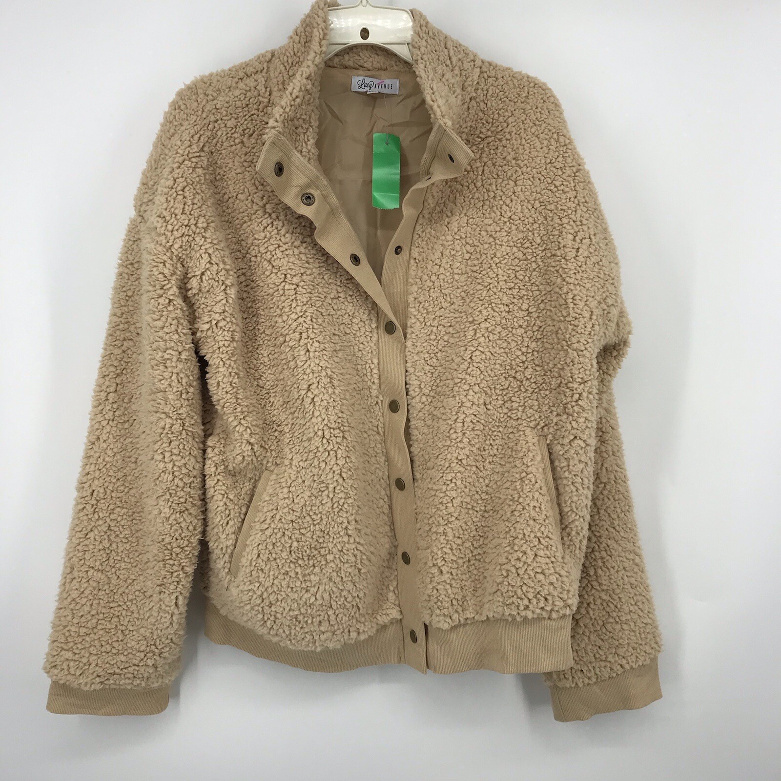 Lucy Avenue Sherpa jacket womens Size 