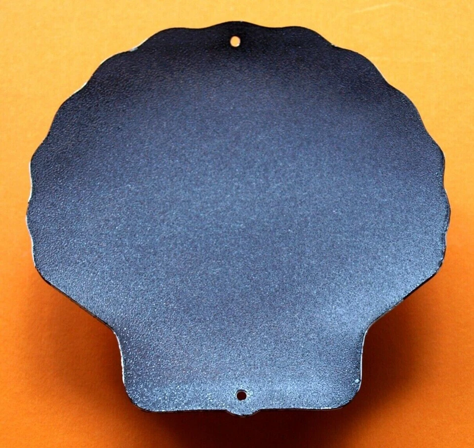 SHELL MOTOR OIL, Gelb PORZELLAN TÜR SCHILD GARAGE EMAILE 12x12cm=4,72x4,72 Zoll- - Bild 2 von 2