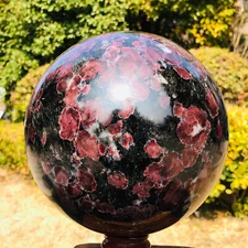 18.19LB Natural Astrophyllite Quartz Crystal"Fireworks Stone"The Ball Heals 704