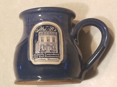 Deneen Pottery Mug Blue Lanesboro, MN Mrs B's