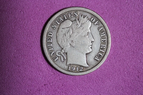 1912-P Barber Dime — photo from the most recent tracked eBay sale
