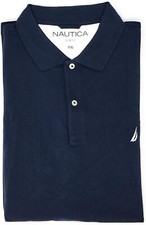 Nautica Men's Mesh Polo Shirt Slim Fit Medium, Navy 