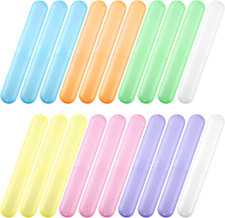 20 Pieces Travel Toothbrush Case Holder, Portable Toothbrush Storage, Classroom