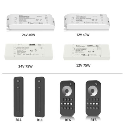 75W 40W RF Dimmbarer LED Dimmer Driver Netzteil Trafo 12V 24V fr Einfarbig Strip