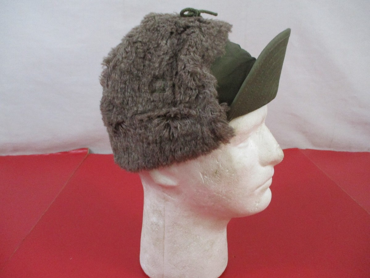 Korea US Army M1950 M-Q1 Field Pile Cap w/Visor - Sz 7 - Dtd 1951