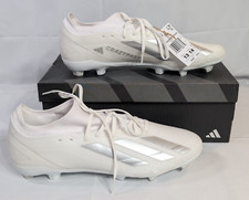 Adidas Mens X Crazy Fast League FG Sz 13 White Silver Soccer Cleats IG9117