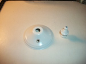 Hunter Ceiling Fan Light Kit Parts White End Cap Threaded