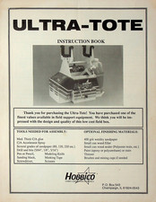 HOBBICO ULTRA-TOTE INSTRUCTION BOOKLET - E17B-D