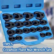 19pcs Crows Foot Wrench Set 12 And 38 Drive Flare Nut Crowfoot Wrench Set 19pcs Crows Foot Wrench Set 12 And 38 Drive Flare Nut Crowfoot Wrench Set