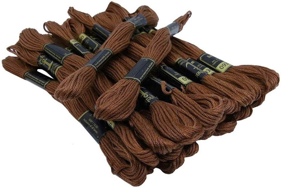 Anchor Stranded Cotton Threads Hand Embroidery Thread Cross Stitch Sewing Brown - Image 2 of 4