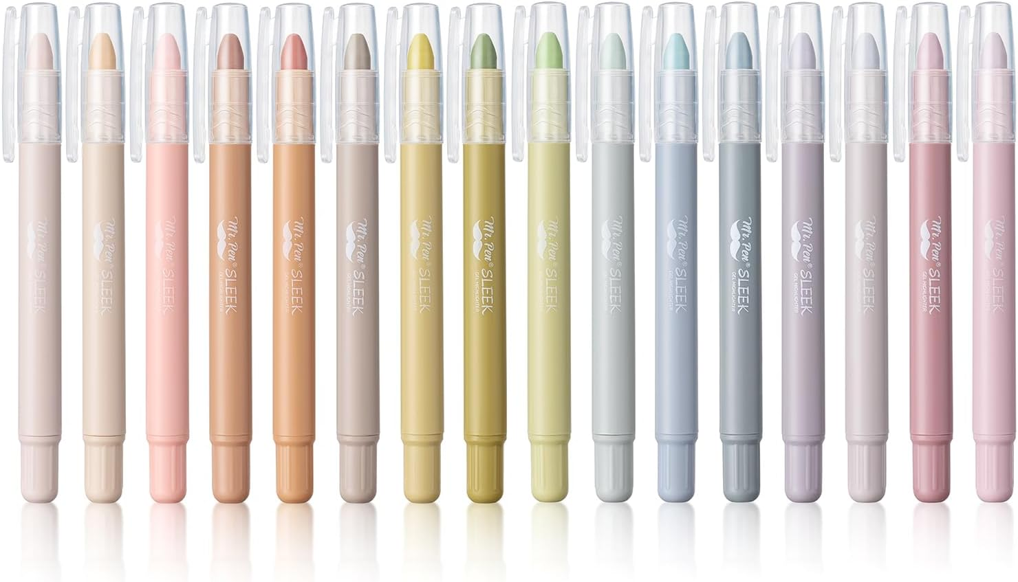 Gel Highlighter, 16 Pack, Soft & Muted Colors, Bible Markers