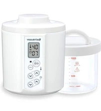 TANICA Yogurt Maker with Temperature Control, Timer and Buzzer  Glass container