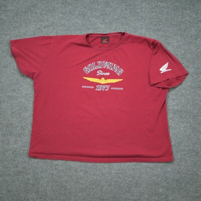 #ad Vintage Honda T Shirt Womens 3XL Red Goldwing Motorcycle Y2K $8.89