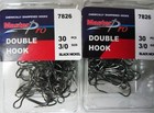 60 x Quality Chemically Sharpened Fishing Double Hooks 3/0# Fishing Tackle,Hook