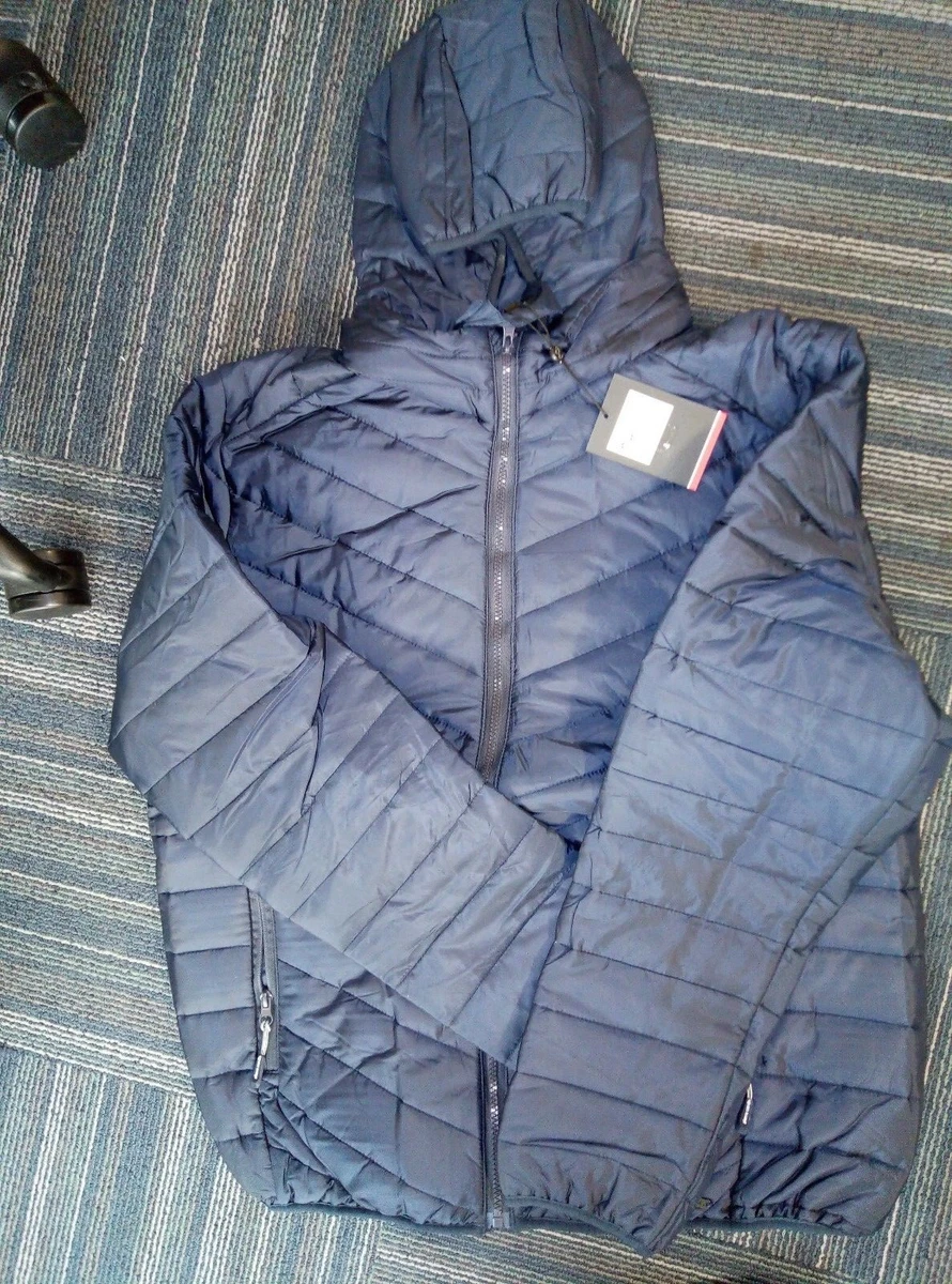 Pierre cardin hooded deals bubble jacket mens