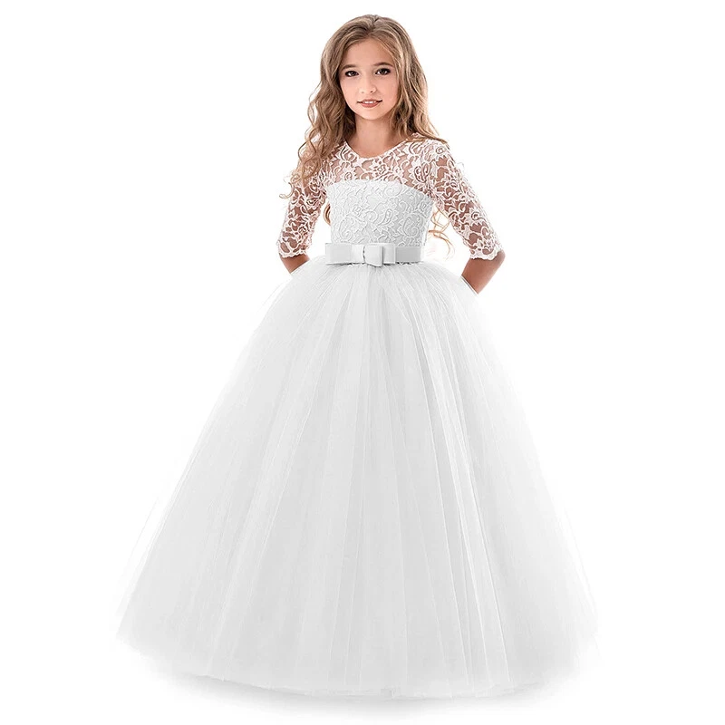 white christmas dresses Christmas Smocked Red Girls Dress, Holiday Flower Girl Red White Dress main image 0