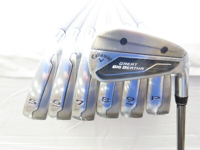 New RH Callaway Great Big Bertha Iron Set 4-PW Helium 60I Regular Flex Graphite
