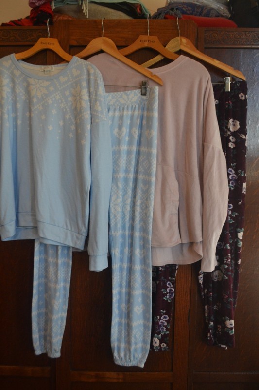 TWO SETS OF FLANNEL LONG SLEEVE PAJAMAS BY P.J. SALVAGE, CUDDL DUDS ~ L/TL
