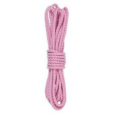 5.5 Yard Leather Cord, 5.5mm Round Braided Leather Strips, Pink
