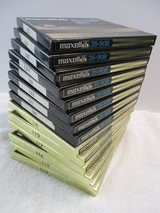 LOT of 14 MAXELL MAGNETIC 7" PROFESSIONAL SOUND RECORDING TAPES 35-90  REELS