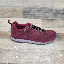 Oboz Jeannette Low Womens Shoes Sz 10 Dark Dahlia Suede Leather Hiking Boots