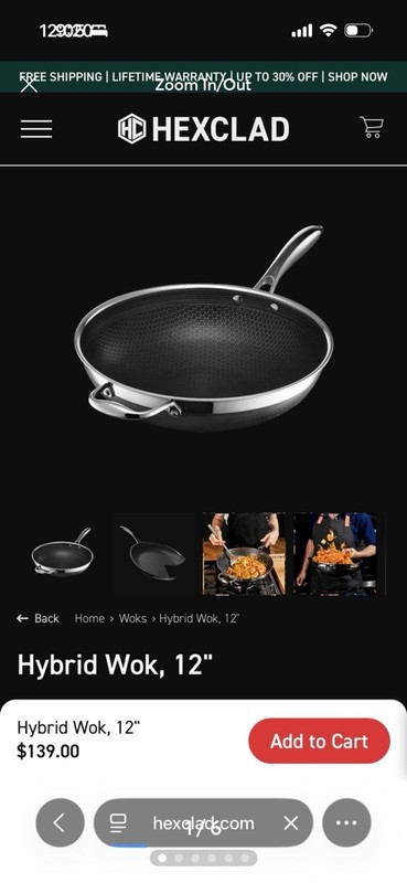Hexclad Hybrid Set - Wok And 12 In Fry Pan