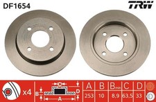 Bremsscheiben für Ford Fiesta Limo V JH JD VI CB1 Van Focus I DAW DBW DNW 82-94