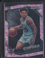 2024-25 Panini Prizm Black KJ SIMPSON JR RC Rookie Cherry Blossom /20 #207 NC21