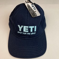YETI Built for the Wild Adjustable Strap Navy Blue Hat Cap Lifestyle Full Pro