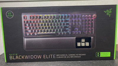 Razer Blackwidow Elite Wired Gaming Mechanical Keyboard tested, working