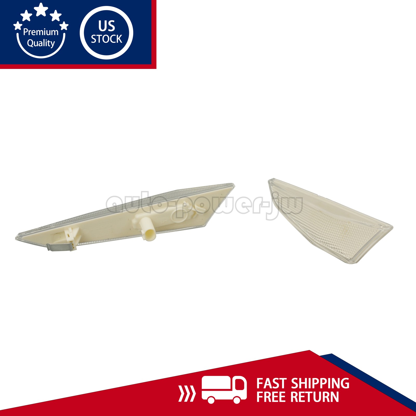 NEW 2PCS Rear Side Marker Lamp Light Reflector Lens For Mclaren MP4-12C