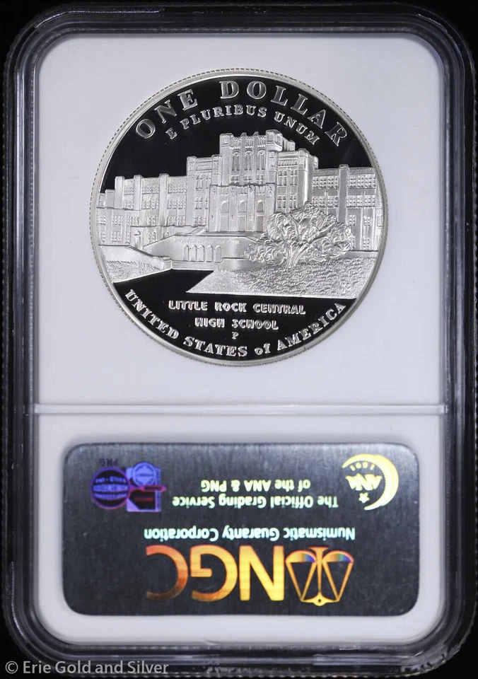 2007-P $1 Proof Little Rock School Desegregation Commem Dollar NGC PF 70 UC | PR - Image 2 of 4