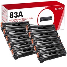 10 Black 83A CF283A Toner Cartridge For HP Laserjet Pro M201dw M127fw M127fn mfp