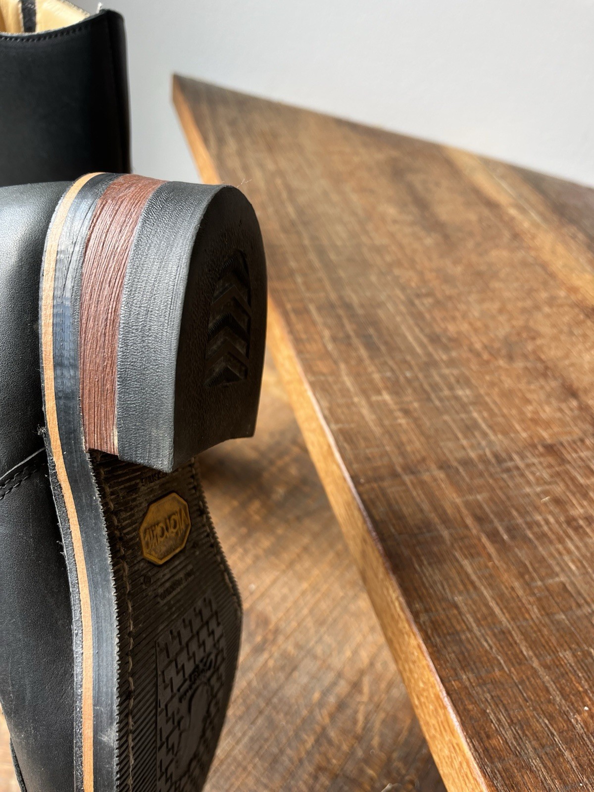 Chippewa Rally Motorcycle Boots 8EE Black Leather Engineer Moto Biker Made U.S.A