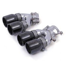 M5 LOOK TAILPIPES QUAD EXIT EXHAUST TIPS FOR BMW 6 SERIES G32 GRAN TURISMO 17-23