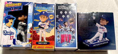 Shohei Ohtani SGA Bobblehead BUNDLE (4) Batting MVP Decoy 50/50 SB NIB