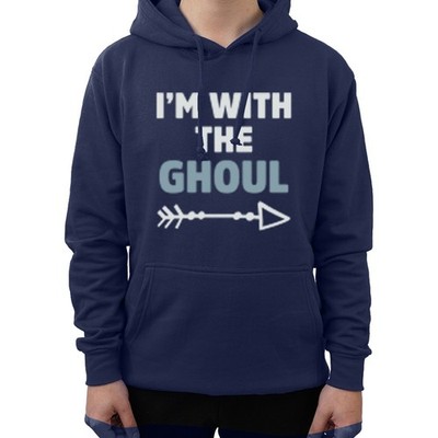 Funny I'm With The Ghoul Novelty Tumblr Amazing Cool Hoodie