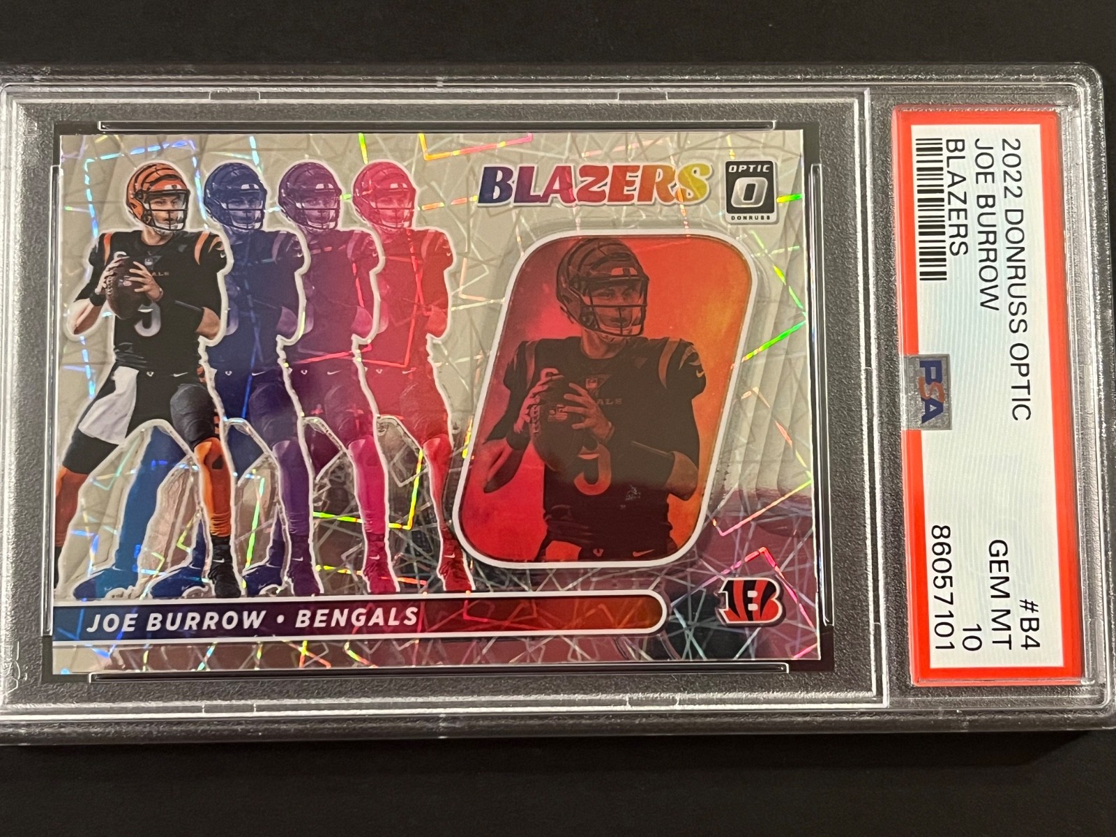2022 Panini Donruss Optic - Blazers Joe Burrow #B-4 SGC 10 Gem Mint Case Hit SSP
