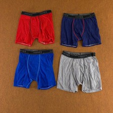 Hanes Boys Size Medium Multicolor Boxer Brief Underwear 4 Pack New