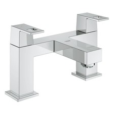 Grohe Eurocube Two Handled Bath Filler Tap Chrome 25136000 Square