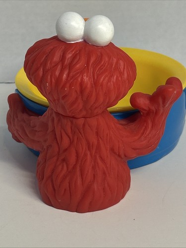 Vintage ELMO Bowl & Holder Sesame Street Hard Plastic Jim Henson Applause 1996 - Picture 8 of 13