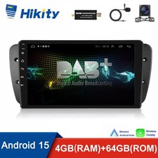 4+64GB Android 15 For SEAT IBIZA 6J 2009-2013 CarPlay GPS DAB+ Car Stereo Radio