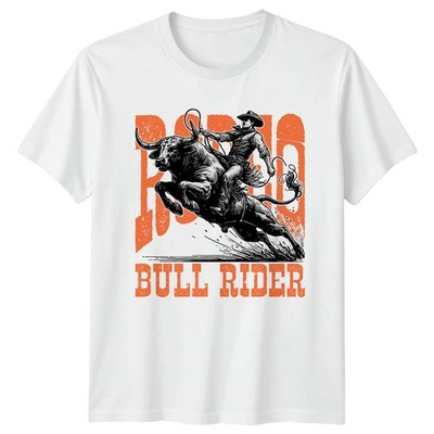 Bull Rider Herren T-Shirt Cowboy Western Rodeo Vatertag Geschenk für Ihn